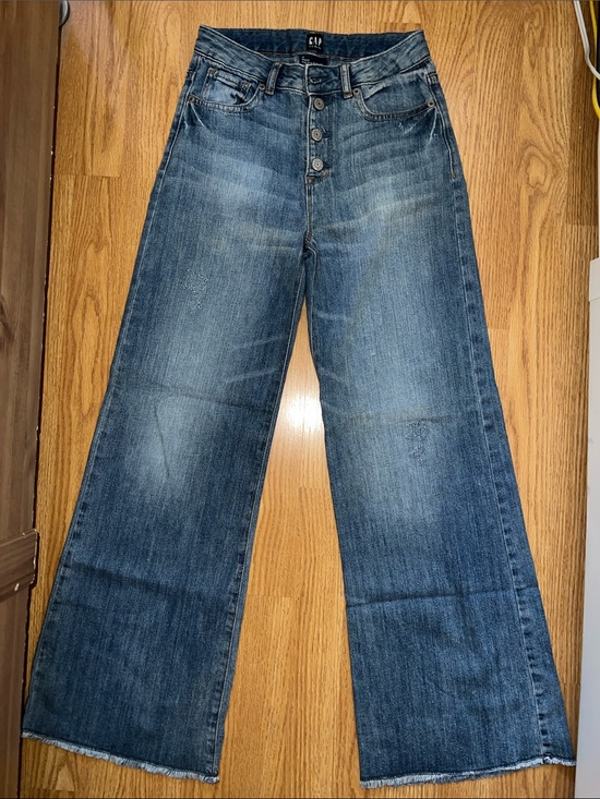 GAP Other - GAP Blue Wide-Leg Button-Fly Jeans
